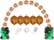 123PCS Football Balloon Arch Garland Kit, Green, Black, White and Brown Balloons with Rugby Print for Superbowl Balloon Arch, 1st Down Football Birthday, Sports Theme Party Decorations